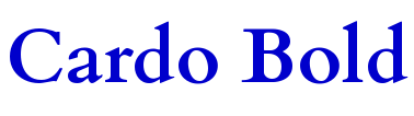 Cardo Bold フォント